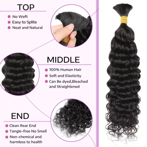 Deep Wave Braiding Hair - Image 2