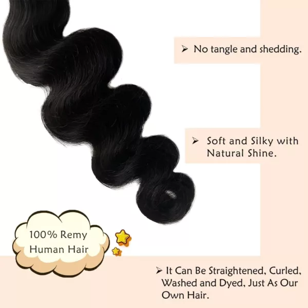 Body Wave Tape In Hair Extensions - Image 4