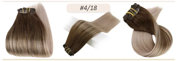 Clip In Hair Extensions Double Weft Straight - Image 51