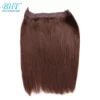 Fish Line Wire Human Hair Straight European Remy - Image 26