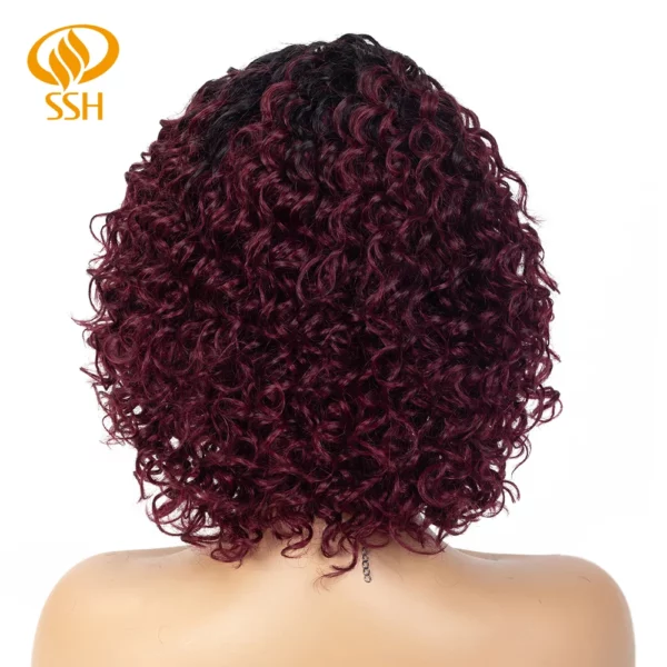 Short Curly Wigs Brazilian Remy - Image 30