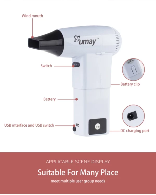 Portable Hair Dryer with USB Output - Image 19