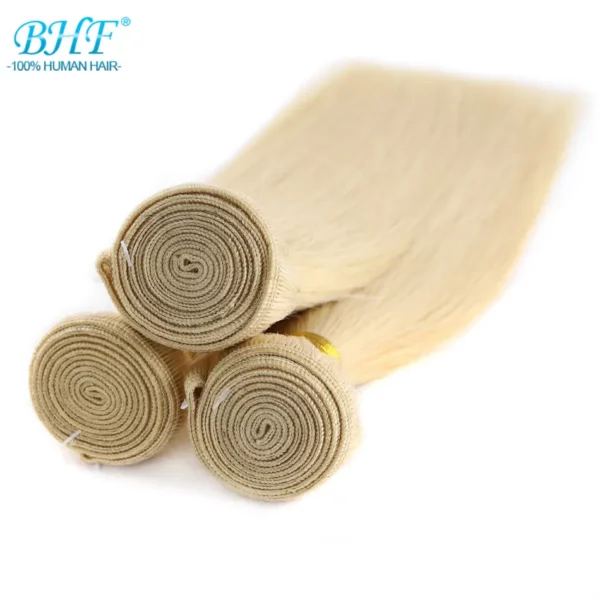 Blonde Straight Human Hair Weave 100% European Remy Natural Human Hair - Image 13