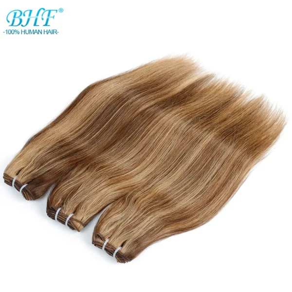 100% Human Hair Weaves Straight European Remy Human Hair Extensions - Image 24