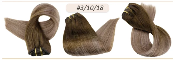 Clip In Hair Extensions Double Weft Straight - Image 49