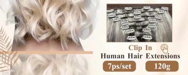 Clip In Human Hair Extensions - Image 11