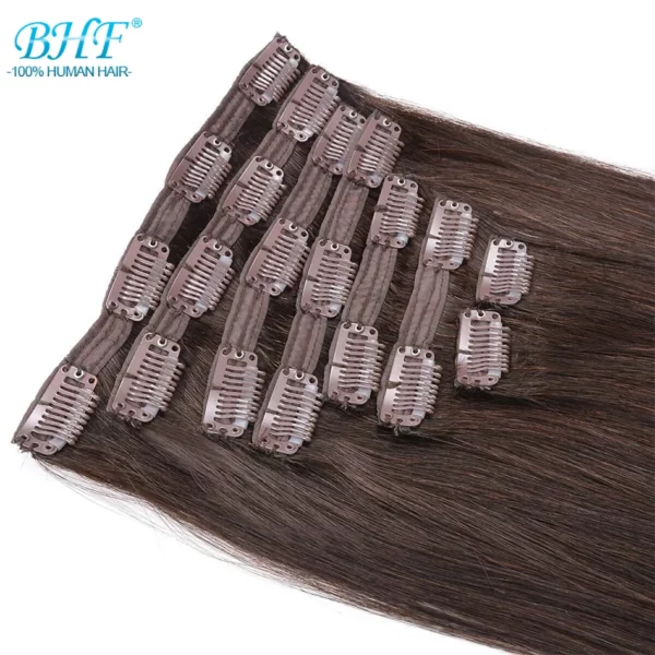 Blonde Clip in Human Hair Extensions - Image 18