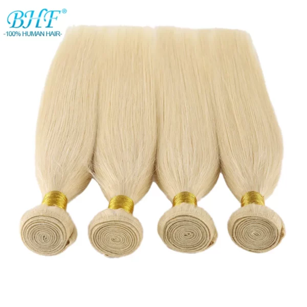 Blonde Straight Human Hair Weave 100% European Remy Natural Human Hair - Image 10