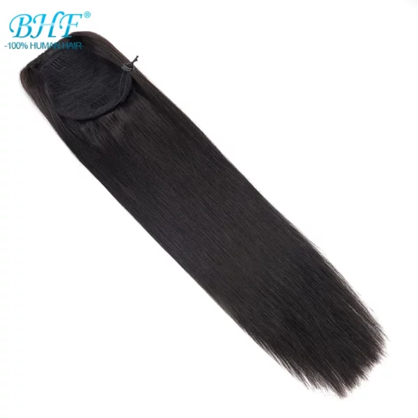 Ponytail Remy Straight European Horse Tail Clip in Extensions - Image 7