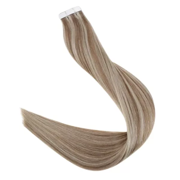 Blonde Tape in Human Hair Extensions - Image 9