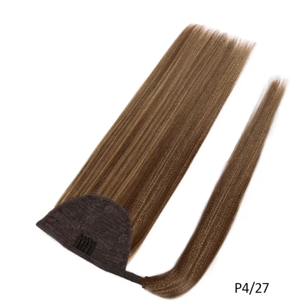 Ponytail Remy Straight European Horse Tail Clip in Extensions - Image 12