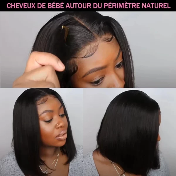 Brazilian Bob Lace Frontal Wig - Image 17