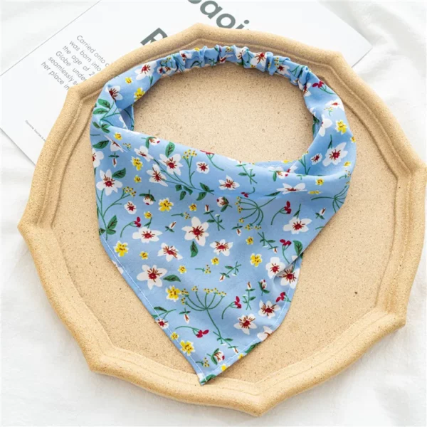 Summer Vintage Print Flower Beach Bandana Hair Scarf - Image 64