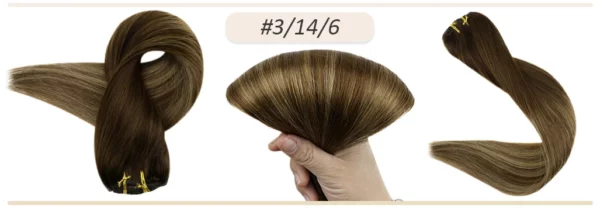 Clip In Hair Extensions Double Weft Straight - Image 50