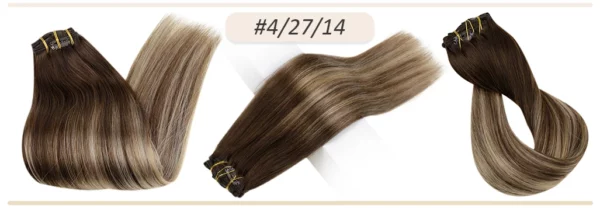 Clip In Hair Extensions Double Weft Straight - Image 53