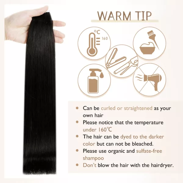 Silky Straight Tape in Hair Extensions - Image 28