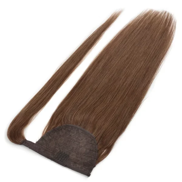 Ponytail Remy Straight European Horse Tail Clip in Extensions - Image 9