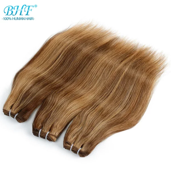 100% Human Hair Weaves Straight European Remy Human Hair Extensions - Image 26