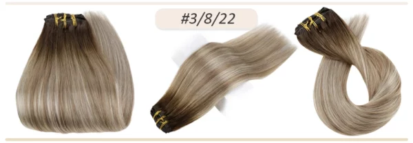 Clip In Hair Extensions Double Weft Straight - Image 48
