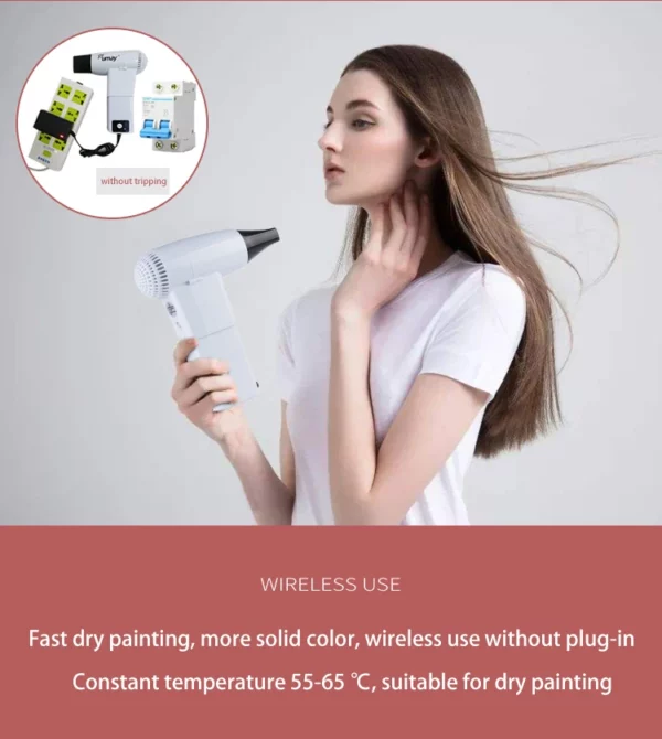 Portable Hair Dryer with USB Output - Image 10