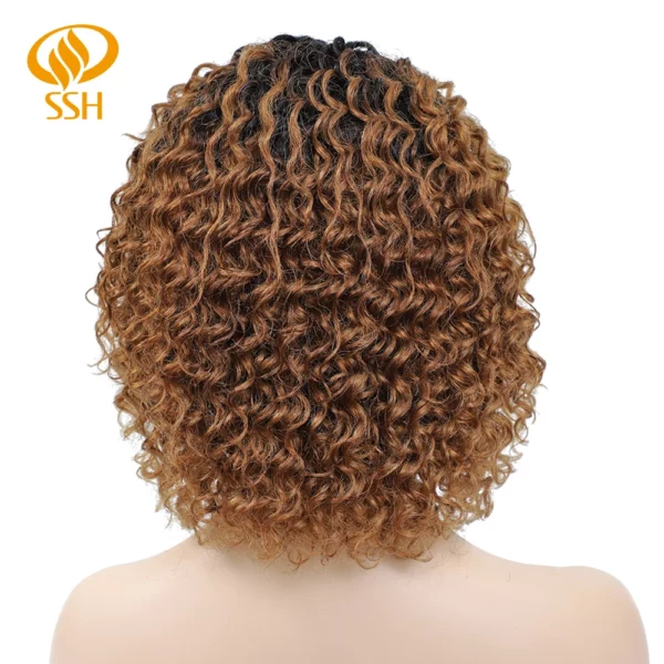 Short Curly Wigs Brazilian Remy - Image 25