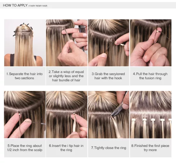Platinum Blonde Remy U-Tip Extensions - Image 55