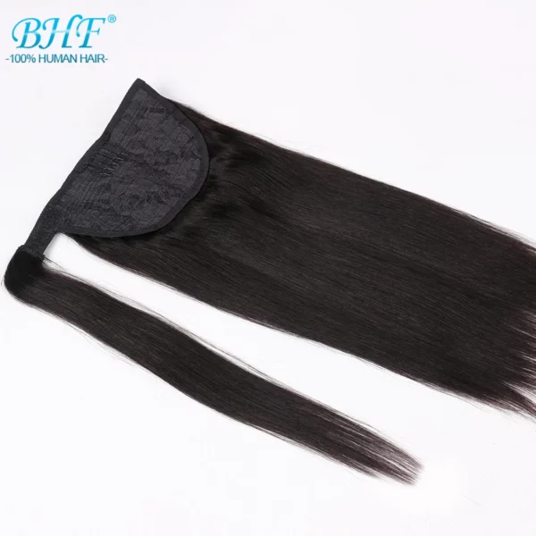 Ponytail Remy Straight European Horse Tail Clip in Extensions - Image 2