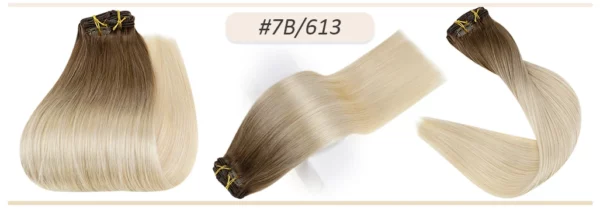 Clip In Hair Extensions Double Weft Straight - Image 58