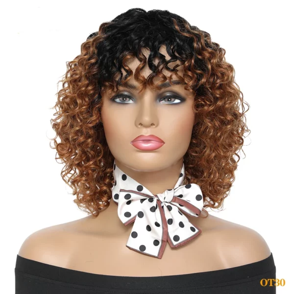 Short Curly Wigs Brazilian Remy - Image 7