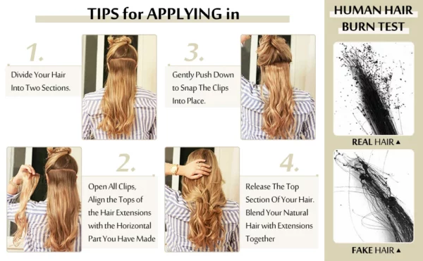 Clip In Hair Extensions Double Weft Straight - Image 73