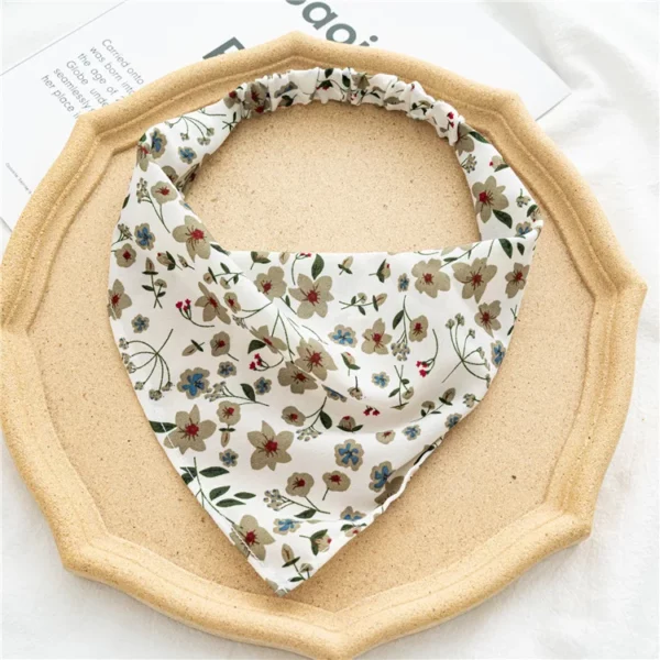 Summer Vintage Print Flower Beach Bandana Hair Scarf - Image 65