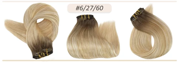 Clip In Hair Extensions Double Weft Straight - Image 55