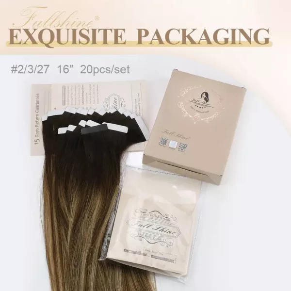 Blonde Tape in Human Hair Extensions - Image 22