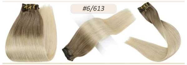 Clip In Hair Extensions Double Weft Straight - Image 56