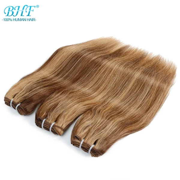 100% Human Hair Weaves Straight European Remy Human Hair Extensions - Image 25