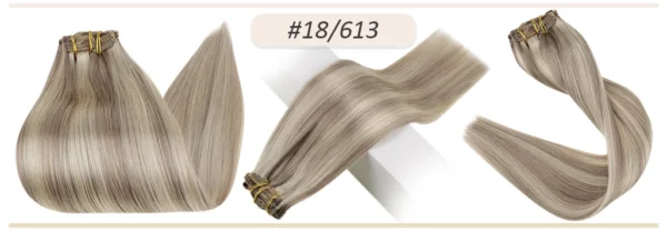 Clip In Hair Extensions Double Weft Straight - Image 69