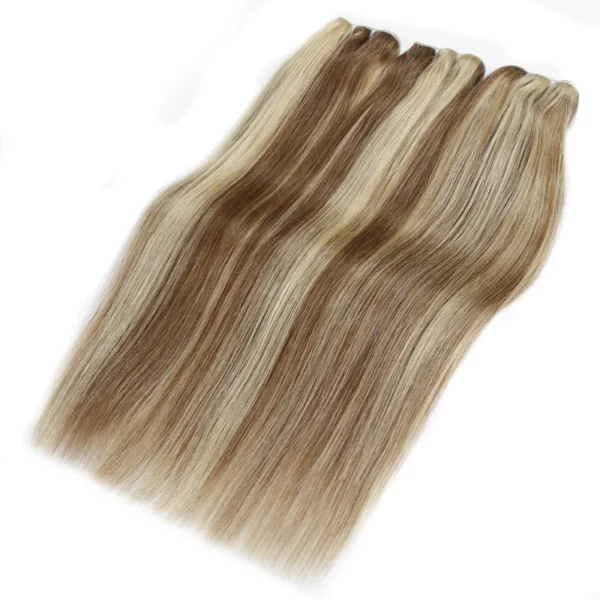 100% Human Hair Weaves Straight European Remy Human Hair Extensions - Image 16