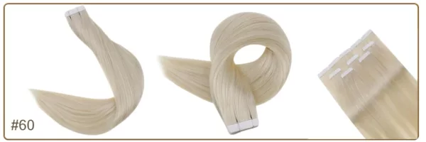 Blonde Tape in Human Hair Extensions - Image 30