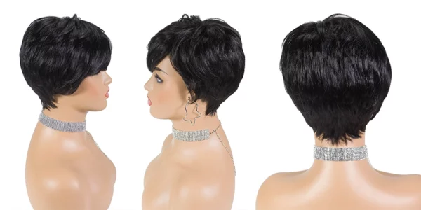 Glueless Short Pixie Cut Wigs - Image 17