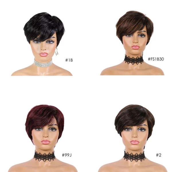 Glueless Short Pixie Cut Wigs - Image 5