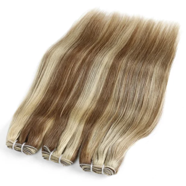 100% Human Hair Weaves Straight European Remy Human Hair Extensions - Image 18