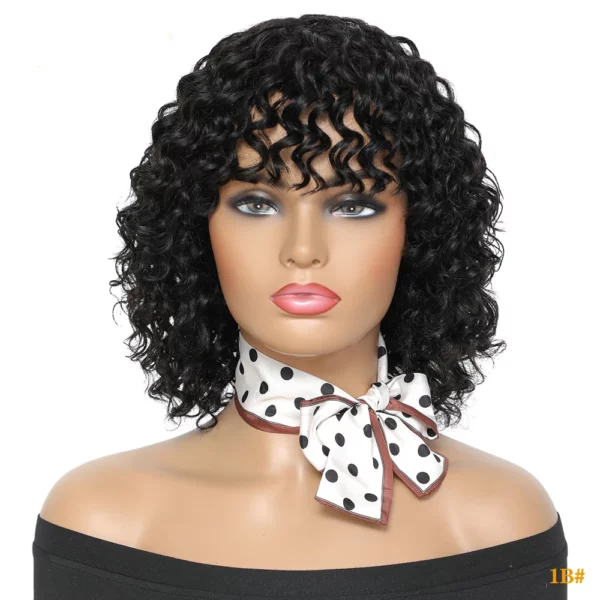 Short Curly Wigs Brazilian Remy - Image 9