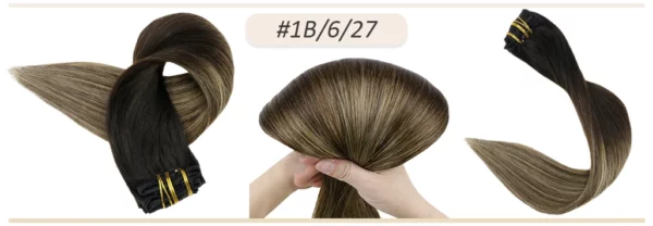 Clip In Hair Extensions Double Weft Straight - Image 44