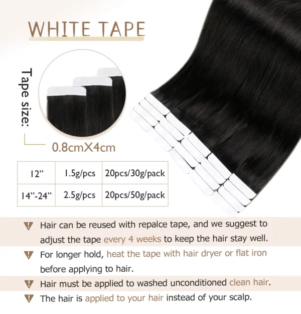 Tape In Human Hair Extensions - Image 30