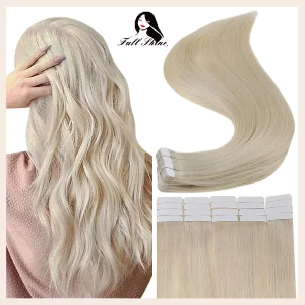 Blonde Tape in Human Hair Extensions