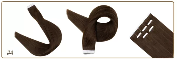 Blonde Tape in Human Hair Extensions - Image 29