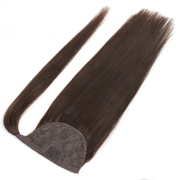 Ponytail Remy Straight European Horse Tail Clip in Extensions - Image 10