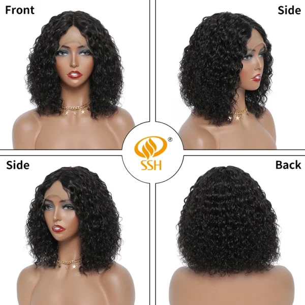 Brazilian T Part Lace Part Bob Wigs - Image 5