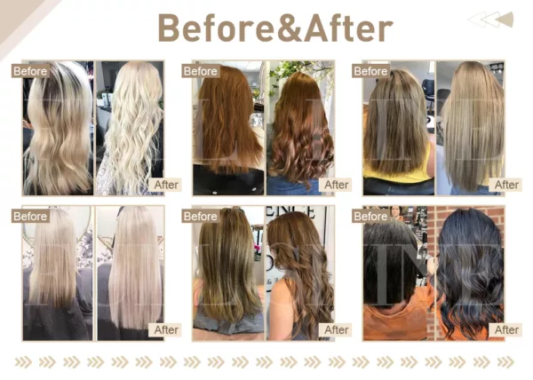 Blonde Tape in Human Hair Extensions - Image 25