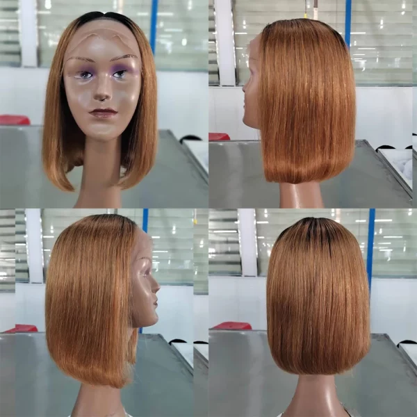 Honey Blonde Straight Bob Wig - Image 5